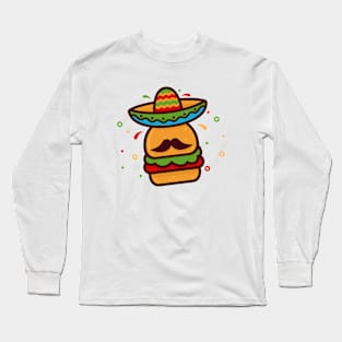 Cute Burger Long Sleeve T-Shirt